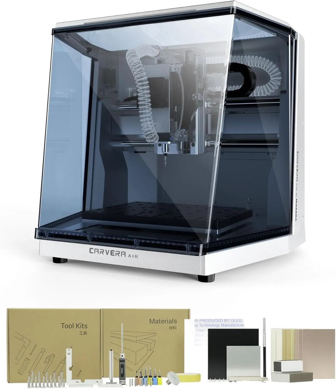 Carvera Air desktop CNC review,Carvera Air CNC review and rating,is Carvera Air CNC worth buying,Carvera Air CNC review pros cons,Carvera Air CNC review honest opinion,Makera Carvera Air review verdict — full unboxing showing every item included