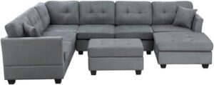 Image 1 of HSIJYGX U-shaped sectional sofa review