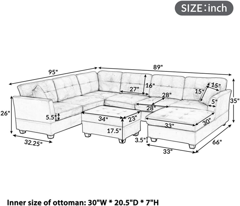 HSIJYGX U-shaped sectional sofa review,HSIJYGX U-shaped sectional sofa review and rating,is HSIJYGX sectional sofa worth buying,HSIJYGX sectional sofa review pros cons,HSIJYGX U-shaped sofa review honest opinion,HSIJYGX storage ottoman sofa review verdict features in daily use