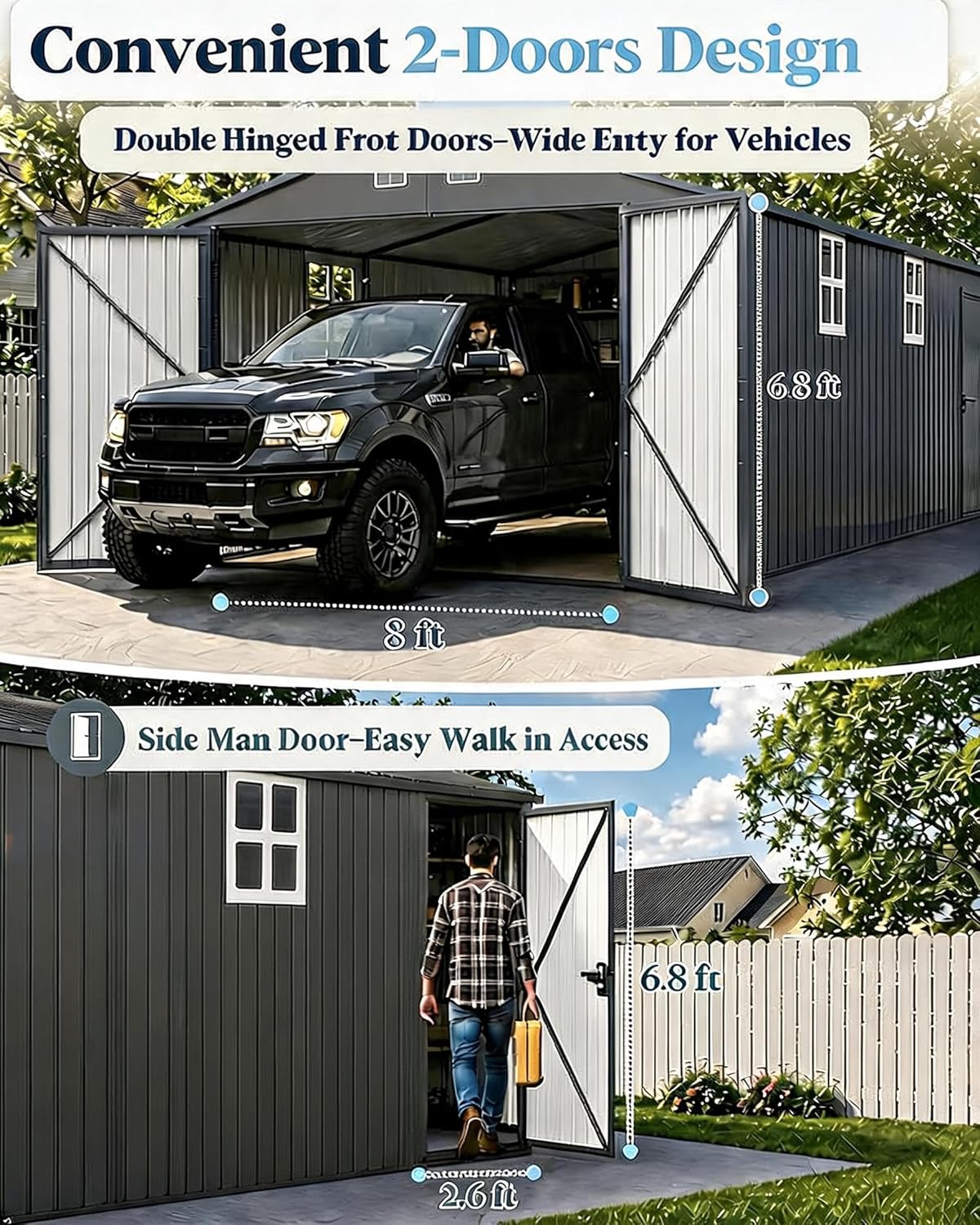 IDEALHOUSE 12x25 metal garage shed review — week-by-week testing diary