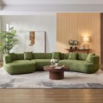 Image 1 of KEIKI 177 curved sectional sofa review