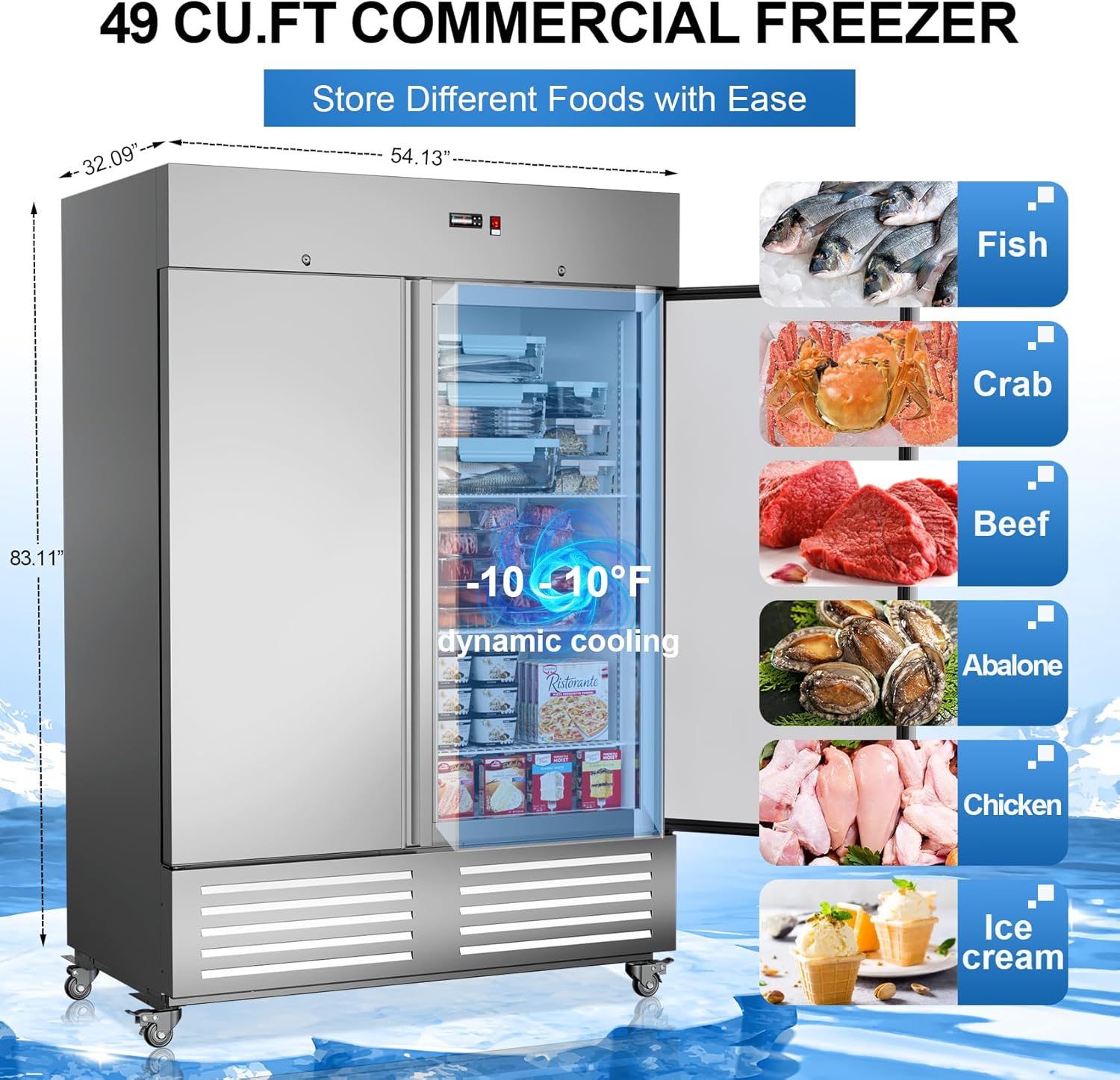 LCEKY 54 W commercial freezer review,LCEKY commercial freezer review and rating,is LCEKY 54 W freezer worth buying,LCEKY 49 cu ft freezer review pros cons,LCEKY commercial freezer review honest opinion,LCEKY 54 W freezer review verdict — features that matter in real use