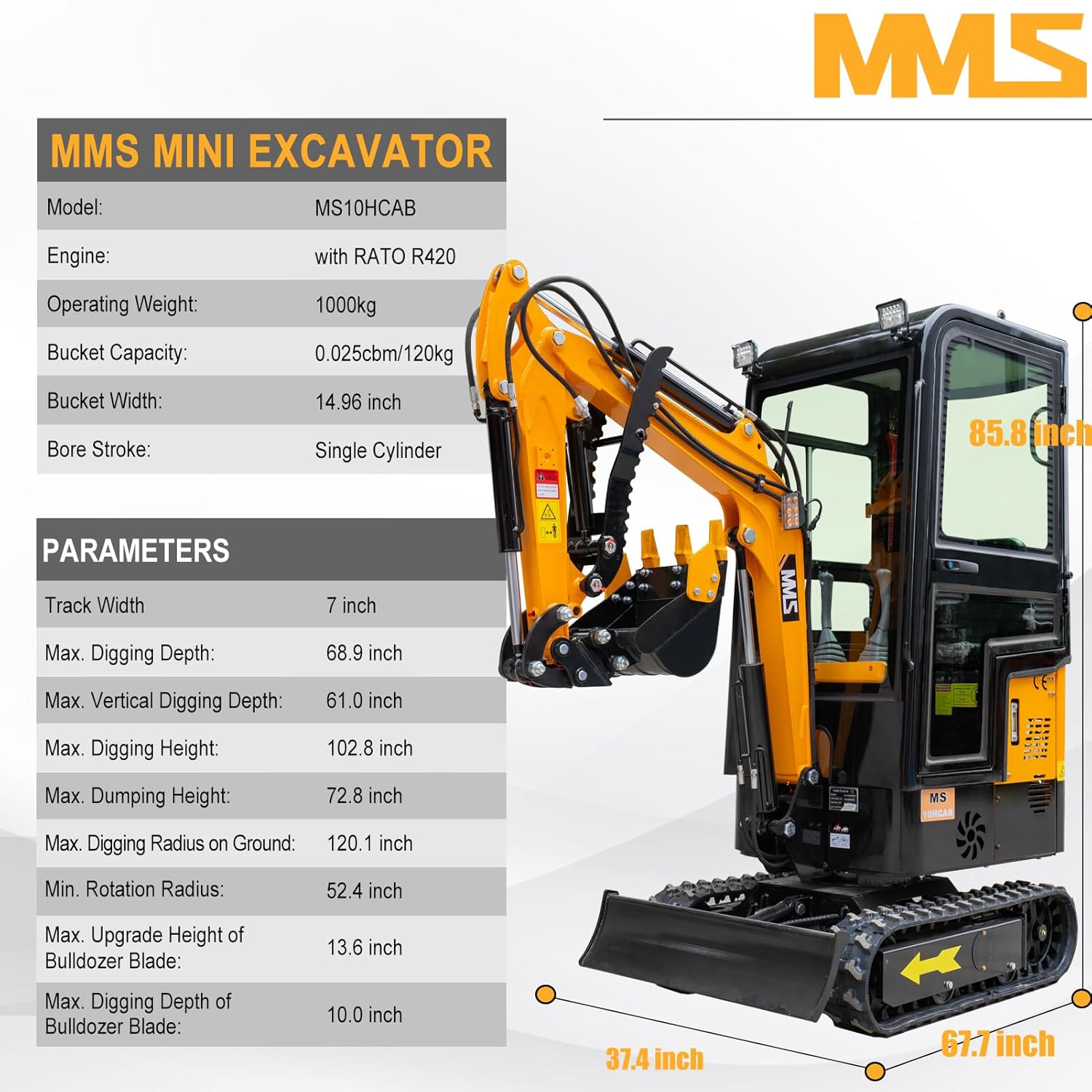 MMS 1 Ton Mini Excavator review,MMS 1 Ton Mini Excavator review and rating,is MMS 1 Ton Mini Excavator worth buying,MMS 1 Ton Mini Excavator review pros cons,MMS 1 Ton Mini Excavator review honest opinion,MMS MS10HCAB mini excavator review verdict — features that matter in real use