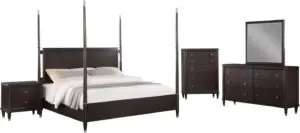 Image 1 of Niguel Brown 5-Piece Poster Bedroom Set review