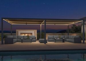 Image 1 of PURPLE LEAF louvered pergola review