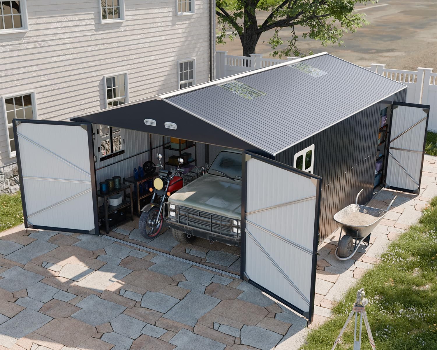 WACASA Metal Garage Shed Review: Pros & Cons Worth It? 1 WACASA metal garage shed review,WACASA metal garage shed review and rating,is WACASA metal garage shed worth buying,WACASA metal garage shed review pros cons,WACASA metal garage shed review honest opinion,WACASA metal garage shed review verdict unboxing — what comes in the box