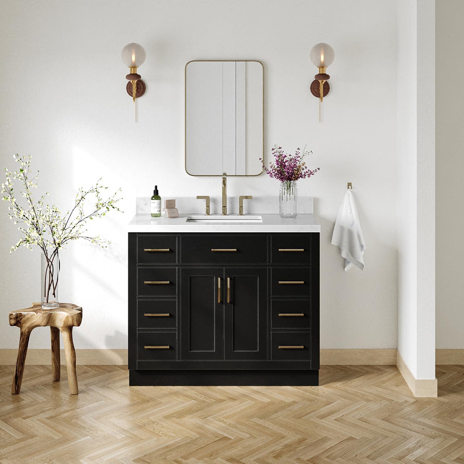 ARIEL Hepburn 42-inch bathroom vanity review, ARIEL Hepburn bathroom vanity review and rating, is ARIEL Hepburn vanity worth buying, ARIEL Hepburn vanity review pros cons, ARIEL Hepburn vanity review honest opinion, ARIEL Hepburn bathroom vanity review verdict build quality and materials close-up