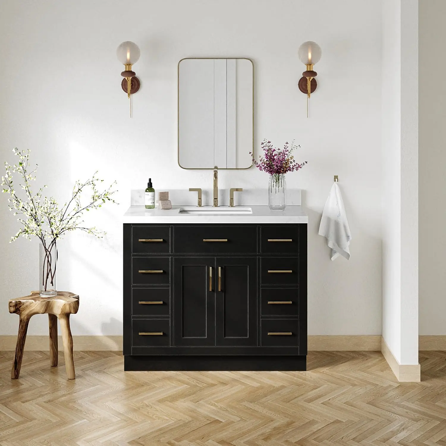 ARIEL Hepburn 42-inch bathroom vanity review, ARIEL Hepburn bathroom vanity review and rating, is ARIEL Hepburn vanity worth buying, ARIEL Hepburn vanity review pros cons, ARIEL Hepburn vanity review honest opinion, ARIEL Hepburn bathroom vanity review verdict build quality and materials close-up