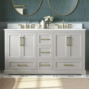 Image 1 of DELUXE LIVING 60 inch double sink vanity review