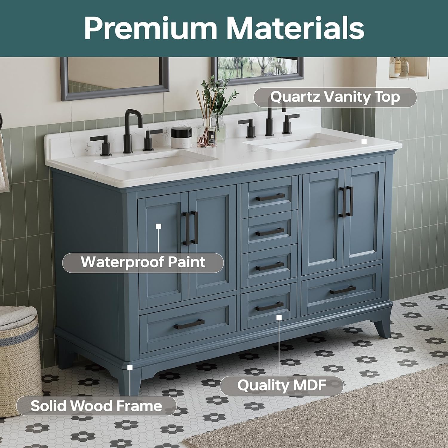 DELUXE LIVING 60 Inch Double Sink Vanity Review: Pros & Cons 3 DELUXE LIVING 60 inch double sink vanity review,DELUXE LIVING double sink vanity review and rating,is DELUXE LIVING 60 vanity worth buying,60 inch double sink vanity review pros cons,DELUXE LIVING bathroom vanity review honest opinion,DELUXE LIVING 60 inch vanity review verdict — setup process and usability