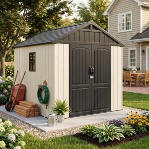 Image 1 of Devoko 8x8 plastic storage shed review