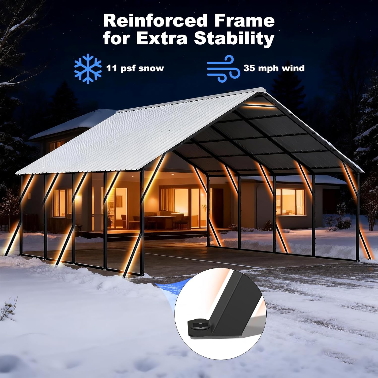 FLOUREE 20x20 Metal Carport Review: Honest Pros & Cons 4 FLOUREE 20x20 metal carport review,FLOUREE 20x20 carport review and rating,is FLOUREE 20x20 metal carport worth buying,FLOUREE 20x20 carport review pros cons,FLOUREE 20x20 metal carport review honest opinion,FLOUREE 20x20 carport review verdict real-world details not found in the official specs