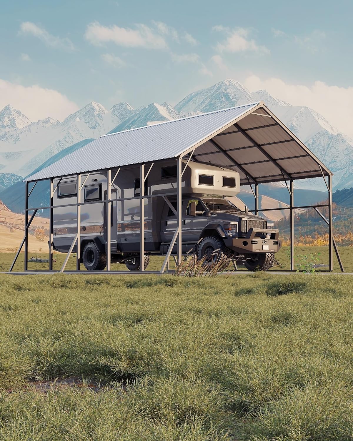 Garvee 20x25 ft metal carport review - full box contents and build quality