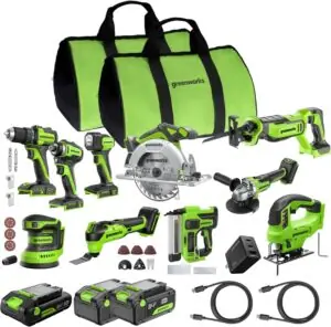 Image 1 of Greenworks 24V 10PC tool set review