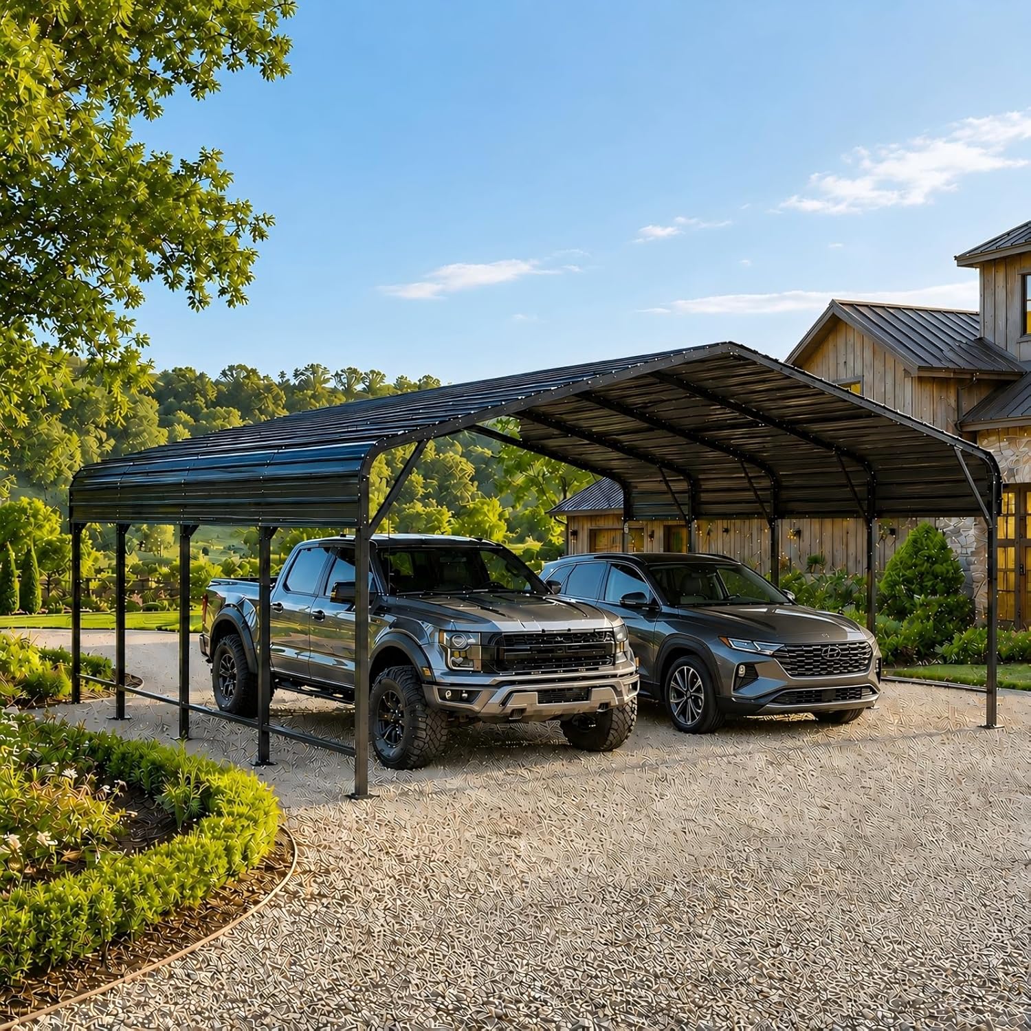 PABIMIA 20x20 carport review — full box contents and build quality