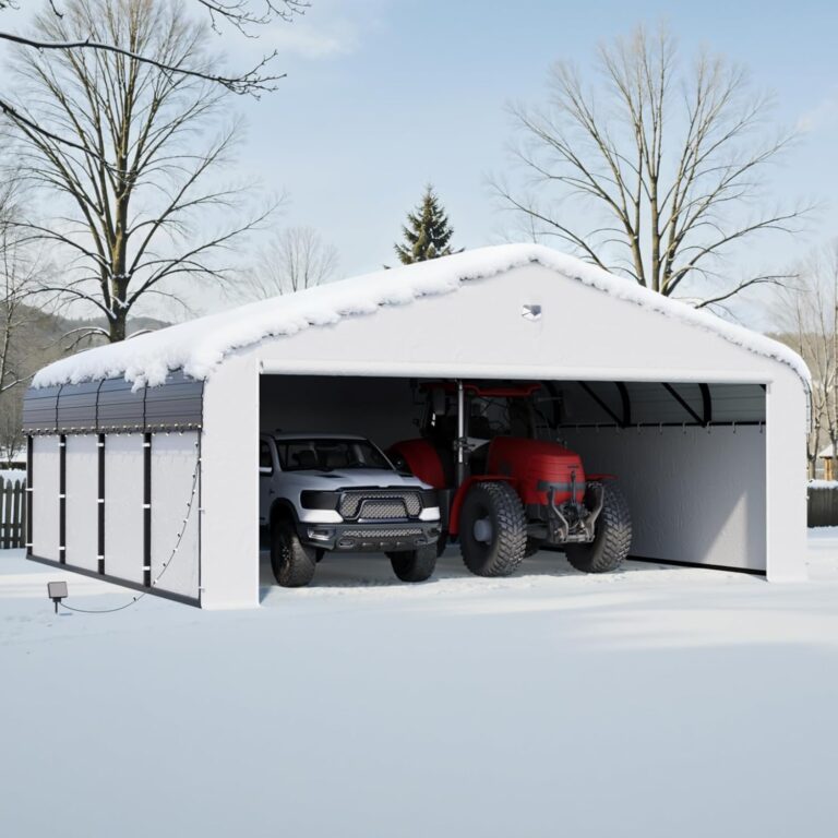 Sannwsg 20x20 Metal Carport Review: Pros & Cons 38 Image 1 of Sannwsg 20x20 metal carport review