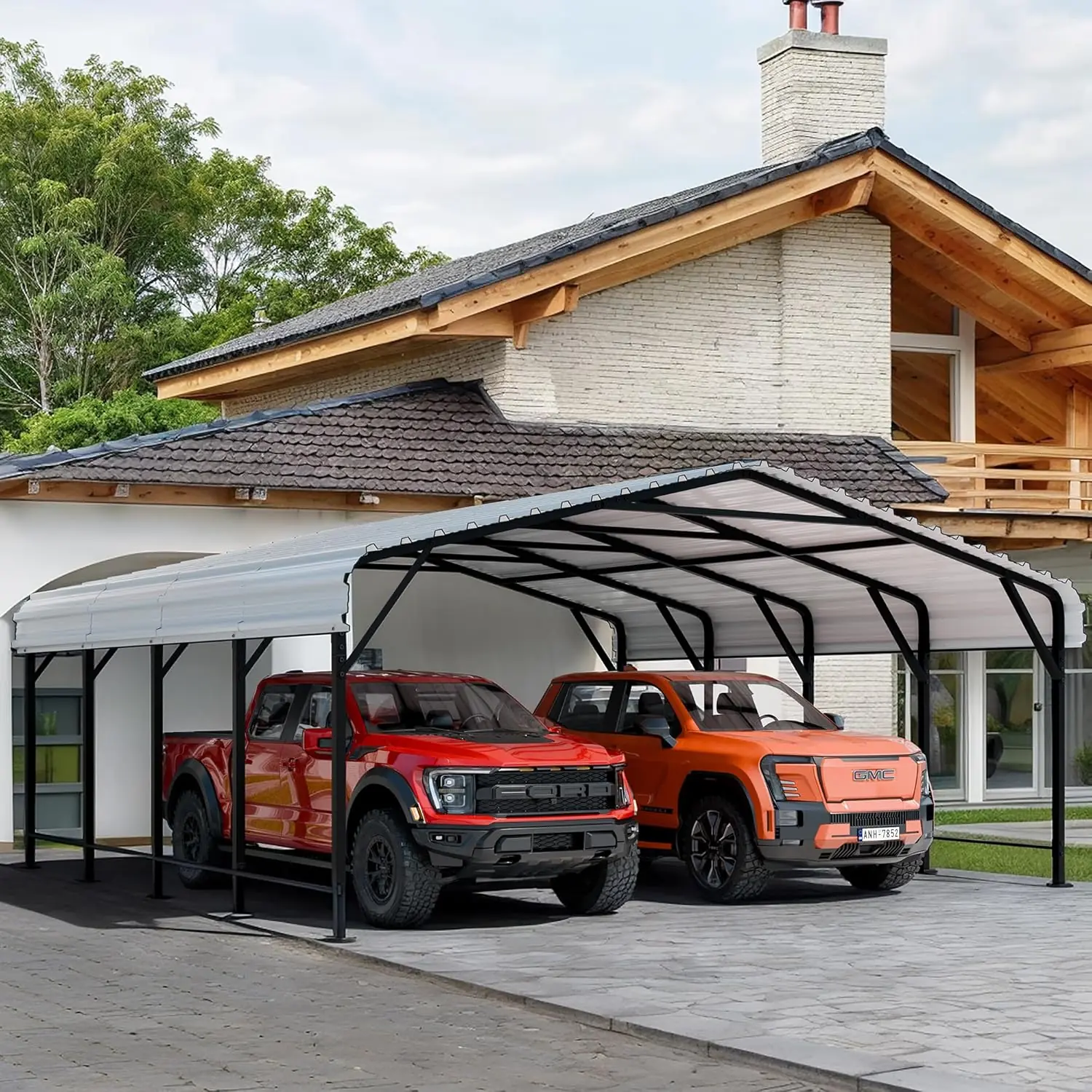 Shintenchi 20x20 FT Metal Carport Review: Pros & Cons 1 Shintenchi 20x20 FT Metal Carport review,Shintenchi 20x20 FT Metal Carport review and rating,is Shintenchi 20x20 FT Metal Carport worth buying,Shintenchi 20x20 FT Metal Carport review pros cons,Shintenchi 20x20 FT Metal Carport review honest opinion,Shintenchi 20x20 FT Metal Carport review verdict — full box contents and build quality