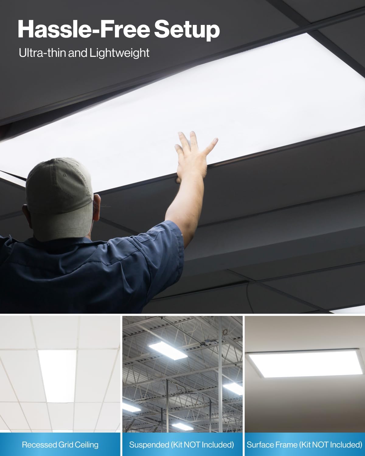Sunco 36 Pack LED Panel Review: Honest Pros & Cons 3 Setting up the Sunco 36 Pack LED panel review,Sunco 2x4 LED panel review and rating,Sunco 36 pack LED panel worth buying,Sunco LED panel review pros cons,Sunco 2x4 flat panel light review honest opinion,Sunco LED panel review verdict for the first time