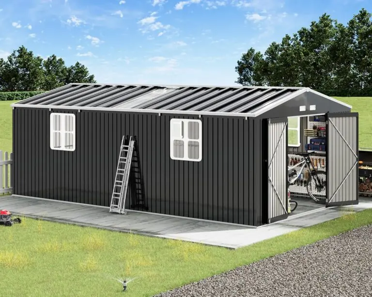 Image 1 of VanAcc 12x20x7.2 FT Outdoor Storage Shed review