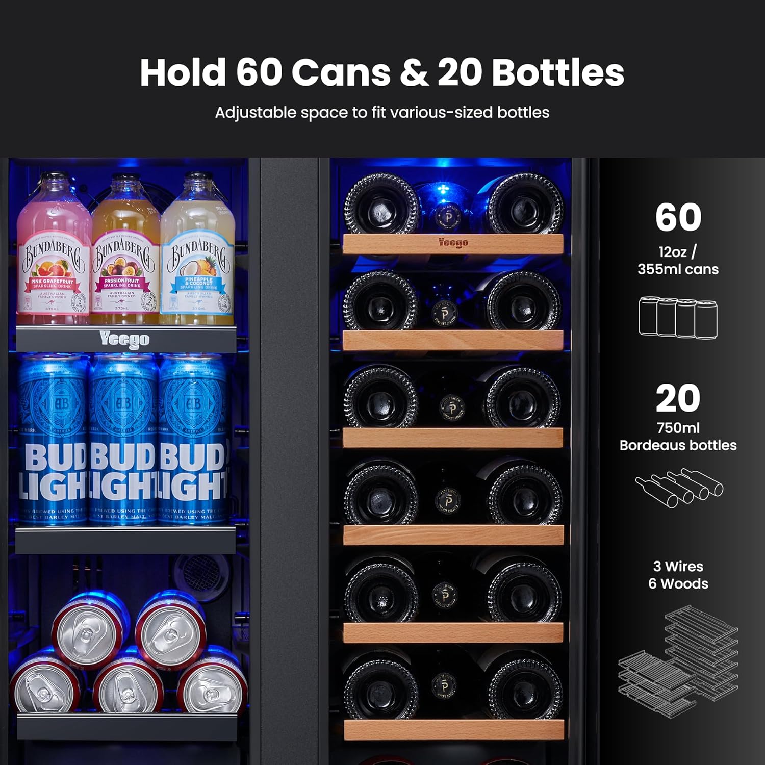 Yeego 24 Inch Wine and Beverage Cooler review,Yeego wine cooler review and rating,is Yeego beverage cooler worth buying,Yeego 60 can wine cooler review pros cons,Yeego wine fridge review honest opinion,Yeego dual zone wine cooler review verdict during hands-on performance testing