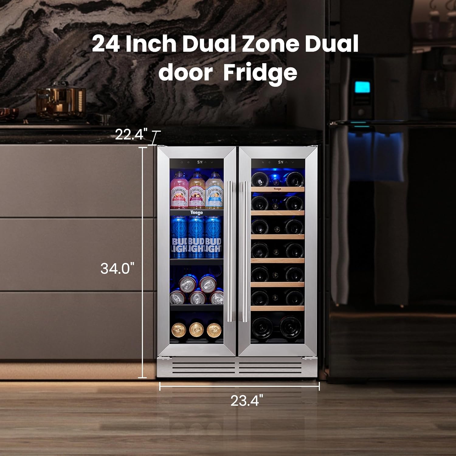 Yeego 24 Inch Wine and Beverage Cooler review,Yeego wine cooler review and rating,is Yeego beverage cooler worth buying,Yeego 60 can wine cooler review pros cons,Yeego wine fridge review honest opinion,Yeego dual zone wine cooler review verdict benchmark scores and measured results