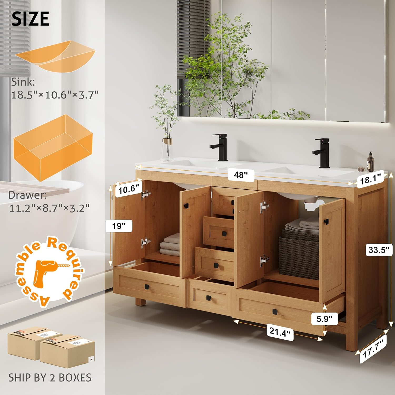 eclife 60 Bathroom Vanity Review: Honest Pros & Cons 2 eclife 60 bathroom vanity review,eclife vanity review and rating,is eclife 60 vanity worth buying,eclife 60 vanity review pros cons,eclife bathroom vanity review honest opinion,eclife vanity review verdict — design and build quality detail