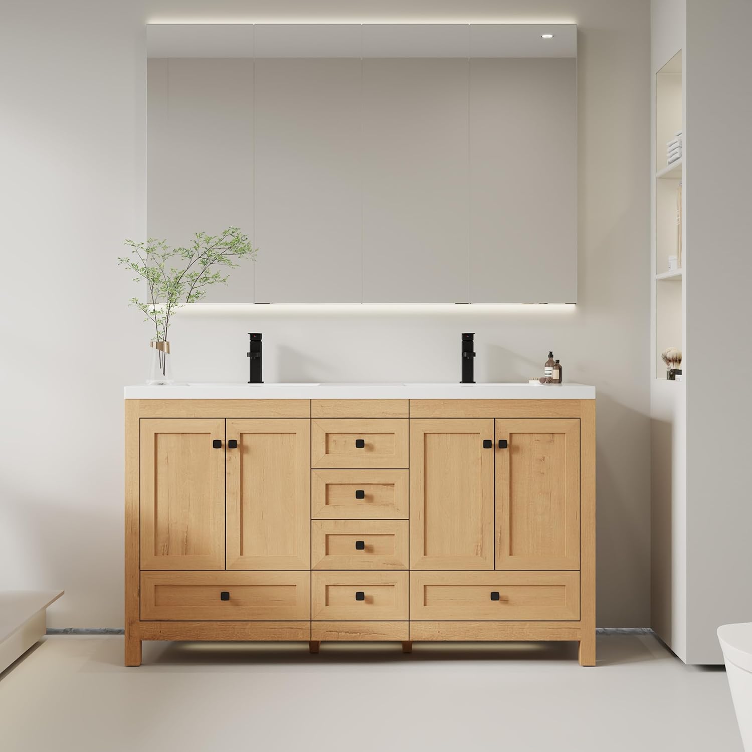 eclife 60 Bathroom Vanity Review: Honest Pros & Cons 3 eclife 60 bathroom vanity review,eclife vanity review and rating,is eclife 60 vanity worth buying,eclife 60 vanity review pros cons,eclife bathroom vanity review honest opinion,eclife vanity review verdict — setup process and usability