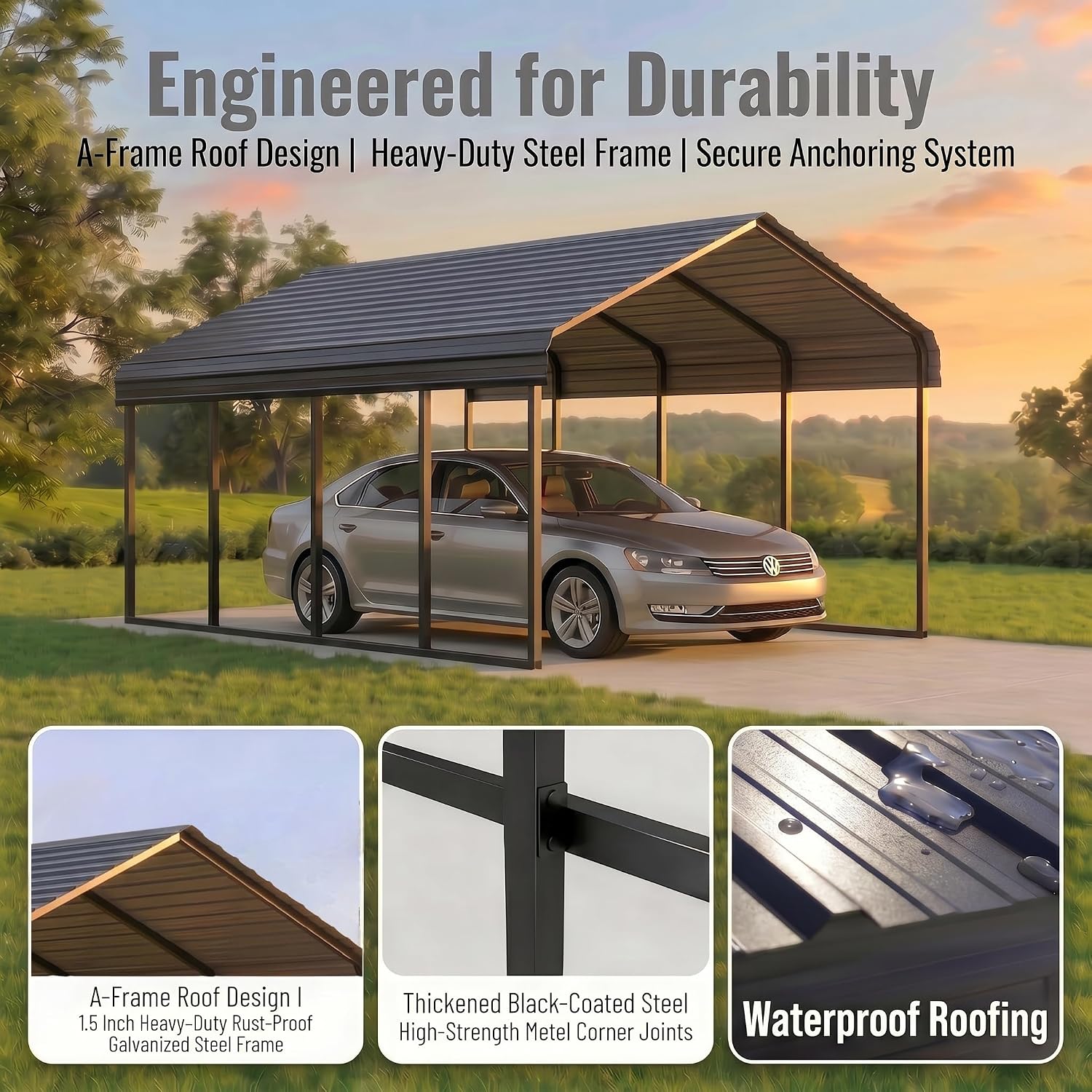 Yotila Metal Carport Review: Honest Pros & Cons 3 yotila metal carport review,yotila carport review pros cons,20x20 carport review and rating,heavy duty carport review honest opinion,yotila carport review verdict,galvanized steel carport review worth buying — setup process and usability