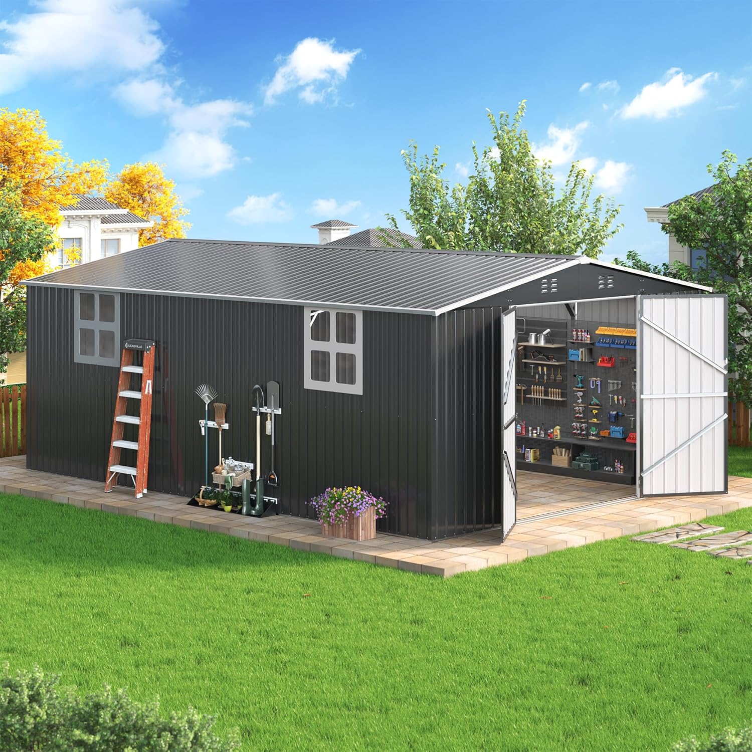 AirWire 12x18 FT Storage Shed Review: Pros & Cons 1 AirWire 12x18 FT storage shed review,AirWire storage shed review and rating,AirWire 12x18 FT shed review pros cons,AirWire metal shed review honest opinion,AirWire shed review verdict,is AirWire 12x18 shed worth buying review unboxing — package contents and first impressions