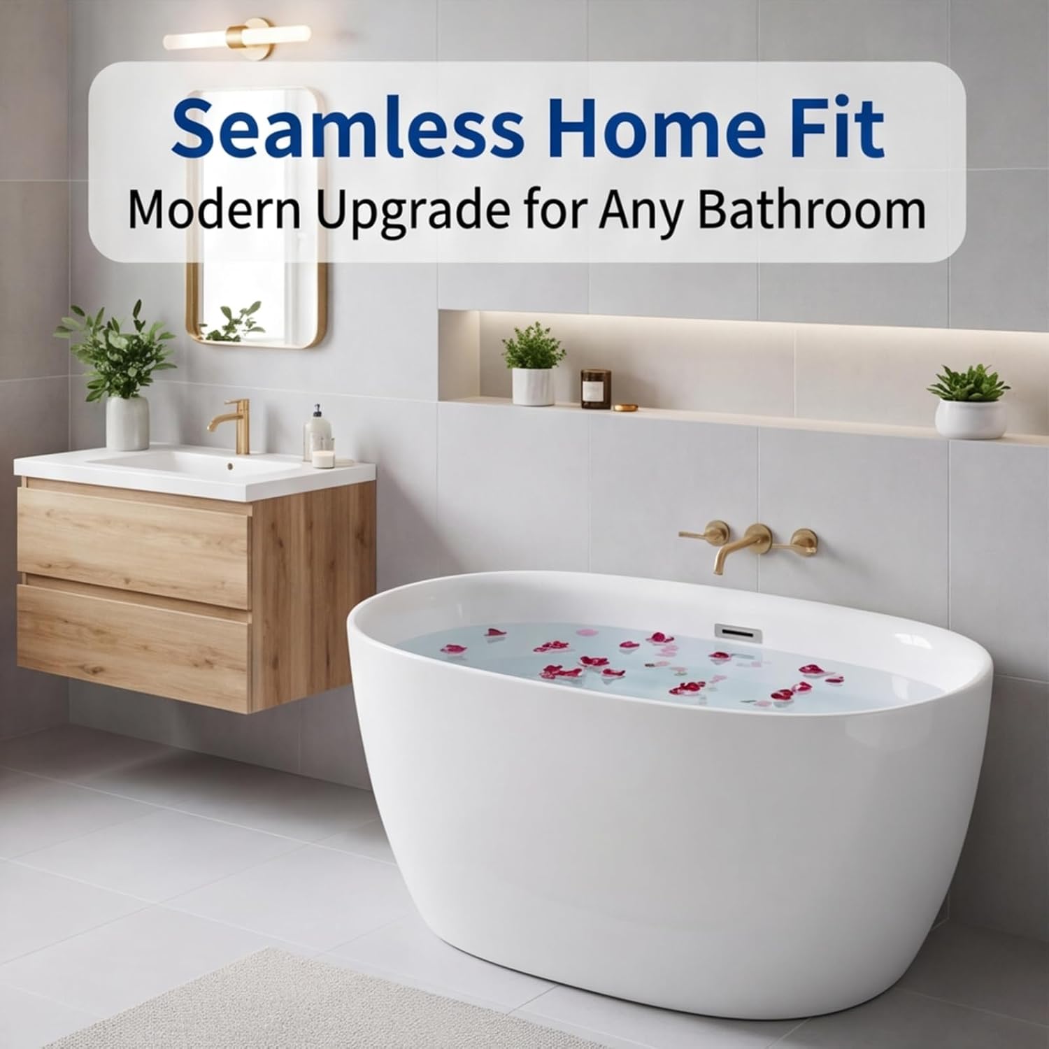 CAGUUIA 47 acrylic freestanding bathtub review — claim-by-claim performance results from real-world testing
