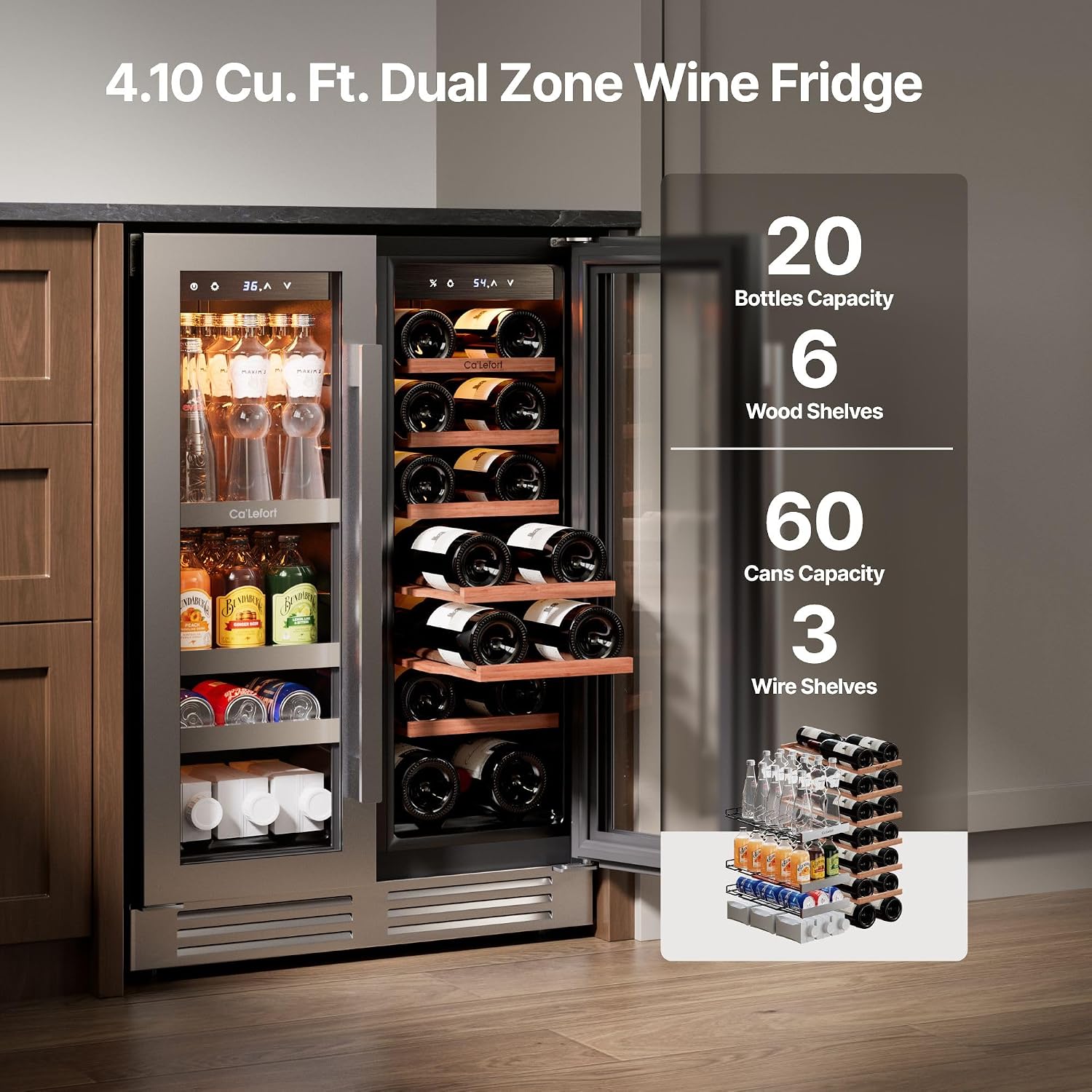 Ca'Lefort 24 Inch Wine and Beverage Refrigerator review,Ca'Lefort wine cooler review and rating,is Ca'Lefort 24 inch refrigerator worth buying,Ca'Lefort dual zone cooler review pros cons,Ca'Lefort beverage fridge review honest opinion,Ca'Lefort 24 inch cooler review verdict — features that matter in real use