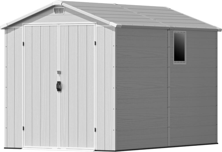 Devoko 6x10 Plastic Storage Shed Review: Honest Pros & Cons 1 Image 1 of Devoko 6x10 plastic storage shed review