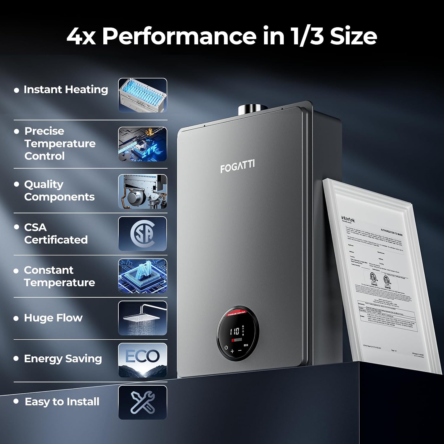 FOGATTI Tankless Water Heater Review: Honest Verdict 2025 2 FOGATTI tankless water heater review performance testing