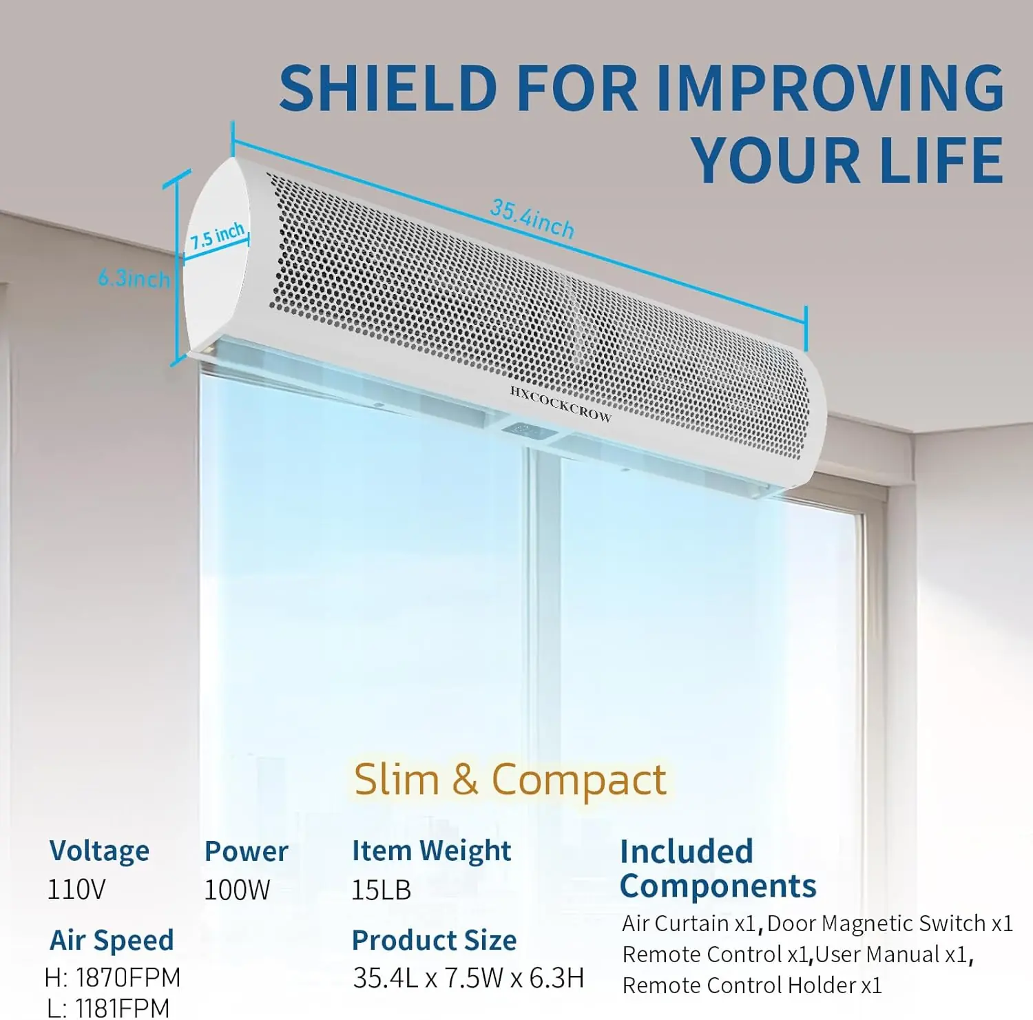 HXCOCKCROW 36 inch air curtain review,36 inch air curtain review and rating,HXCOCKCROW air curtain review pros cons,HXCOCKCROW air curtain worth buying,commercial air door fan review,best air curtain for doors review — performance test results