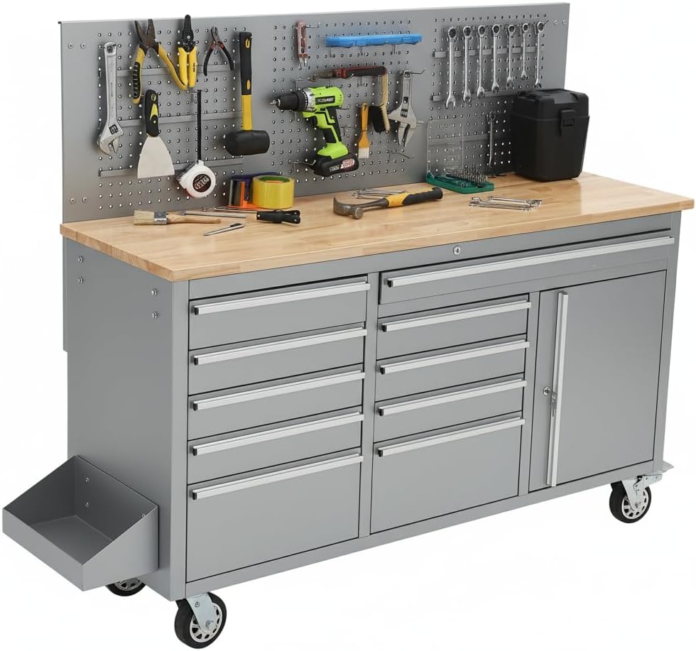 IDEALHOUSE 61-inch Rolling Tool Chest Review: Honest Pros & Cons 1 IDEALHOUSE 61-inch rolling tool chest review,IDEALHOUSE tool chest review and rating,IDEALHOUSE rolling cabinet review pros cons,is IDEALHOUSE tool chest worth buying,IDEALHOUSE 61-inch workbench review honest opinion,IDEALHOUSE rolling tool chest review verdict build quality and materials close-up