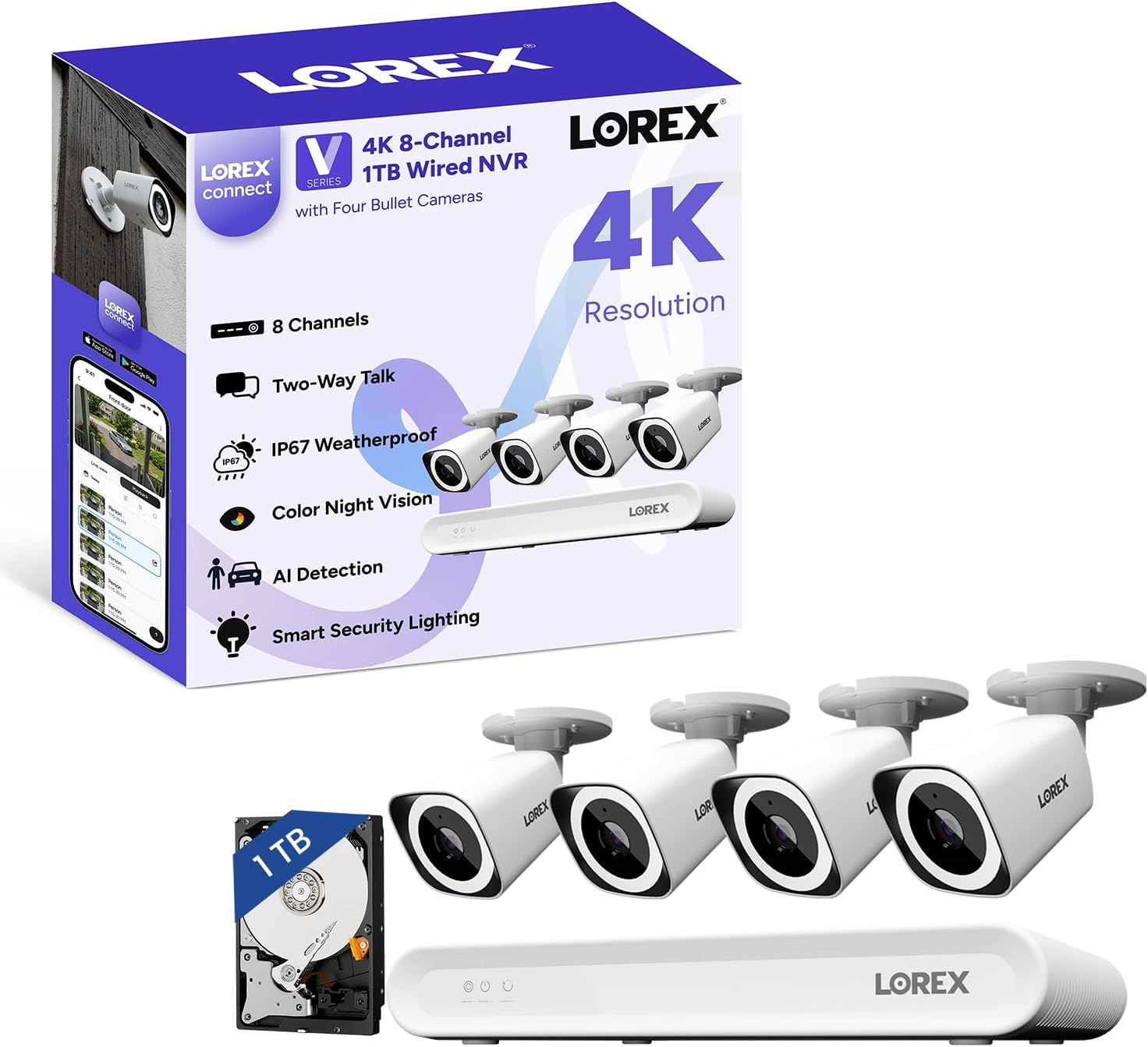 Lorex Connect V-Series review unboxing — what comes in the box