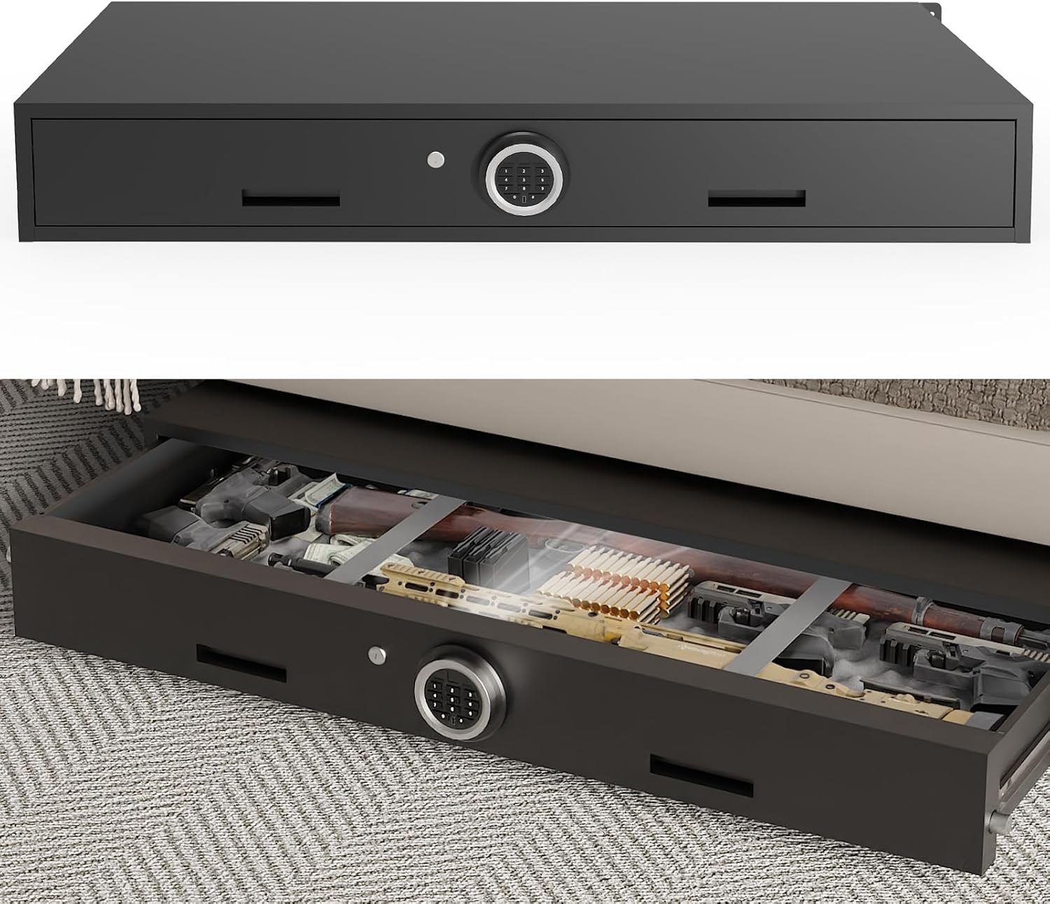 Rumetol under bed gun safe review,Rumetol under bed gun safe pros cons,Rumetol gun safe review honest opinion,Rumetol under bed gun safe worth buying,Rumetol drawer safe review verdict,Rumetol gun safe review and rating build quality and materials close-up