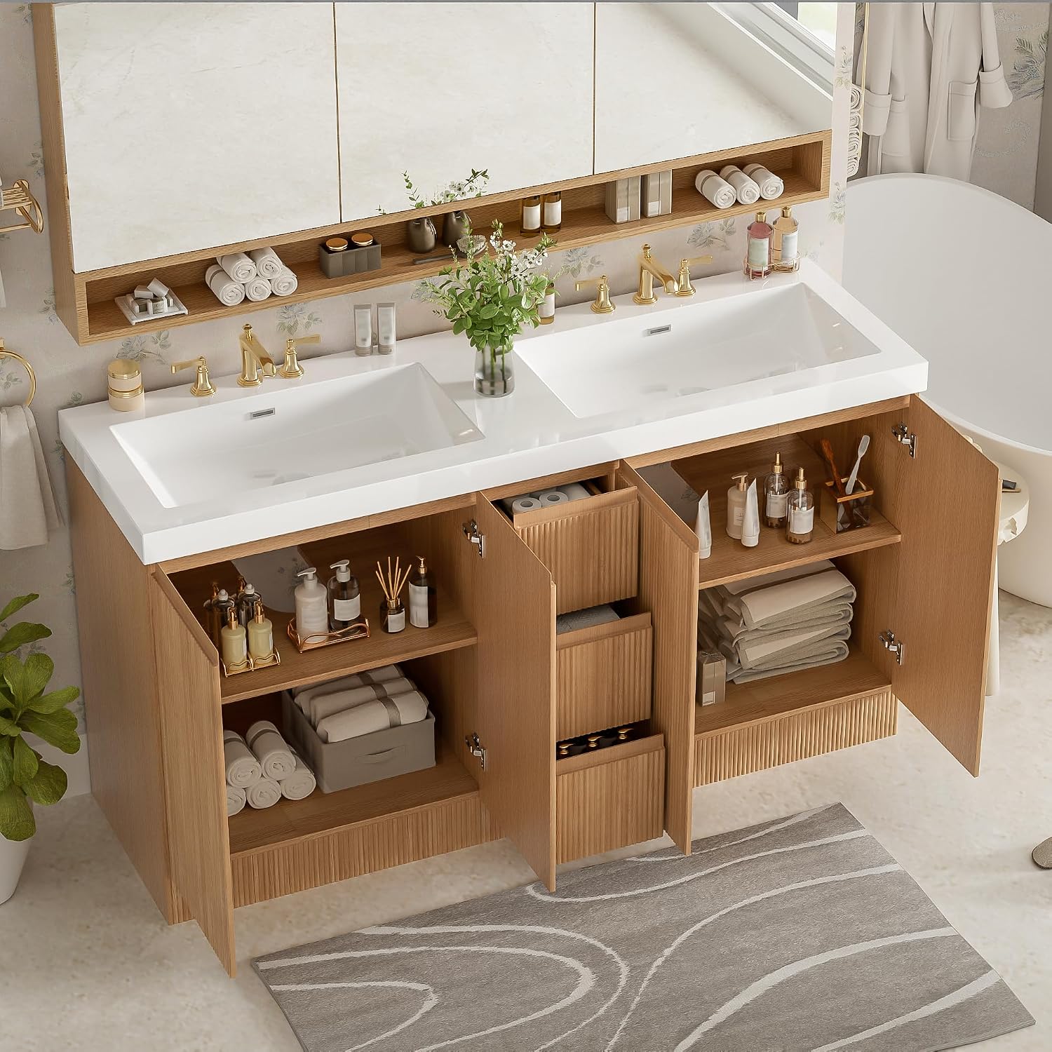 Virubi 60 inch double bathroom vanity review,Virubi 60 inch double sink vanity review and rating,is Virubi double bathroom vanity worth buying,Virubi 60 inch vanity review pros cons,Virubi bathroom vanity review honest opinion,Virubi double bathroom vanity review verdict after weeks of real-world daily use