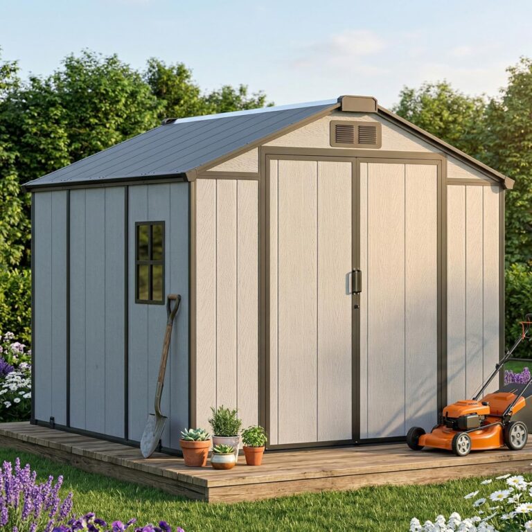 WELYAS 8x8 Resin Shed Review: Honest Pros & Cons 44 Image 1 of WELYAS 8x8 resin shed review