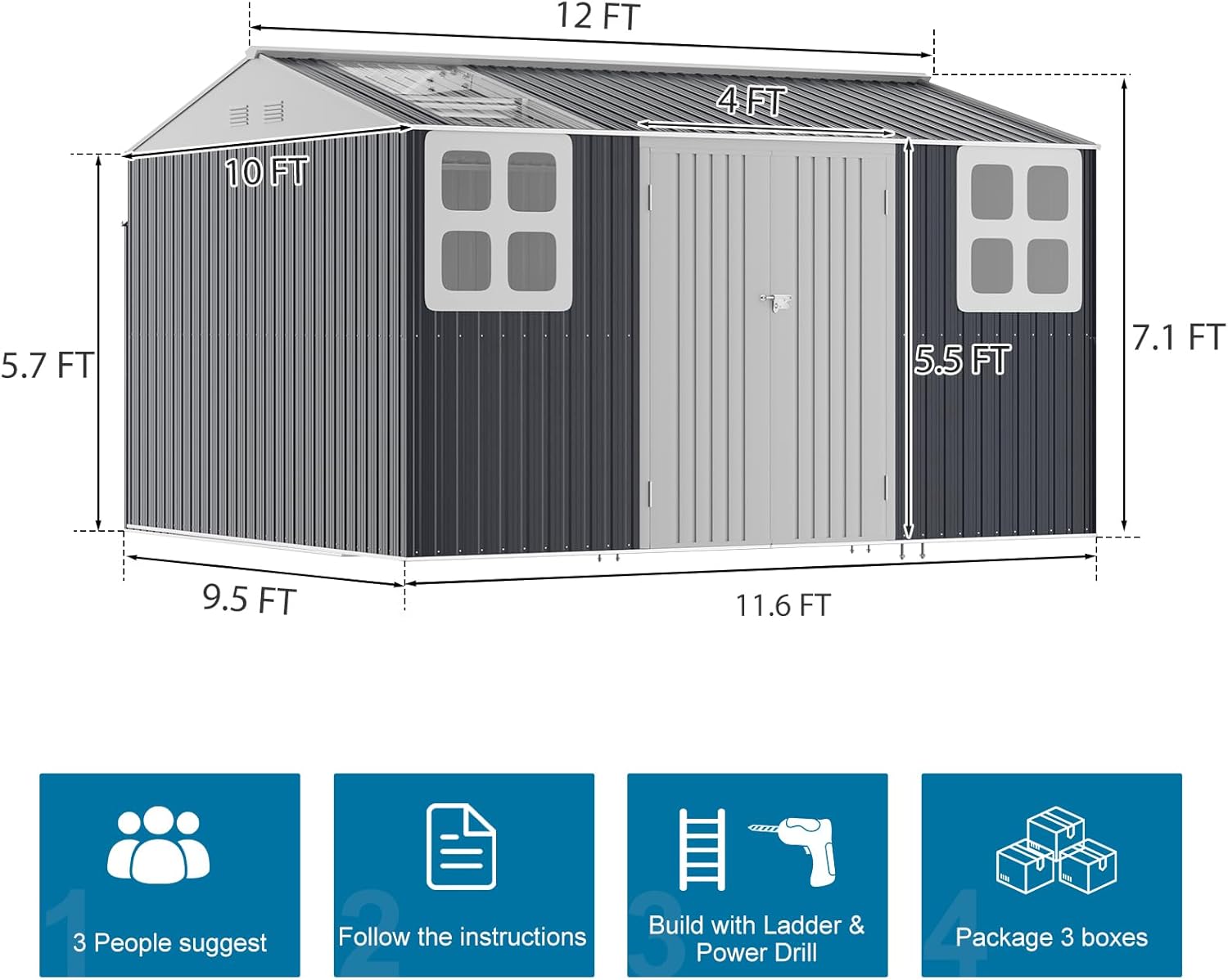 WELYAS Metal Storage Shed Review: Pros, Cons & Verdict 2 WELYAS metal storage shed review,WELYAS storage shed review and rating,is WELYAS shed worth buying,WELYAS shed review pros cons,WELYAS metal shed review honest opinion,WELYAS 12x10 shed review verdict setup process and initial configuration