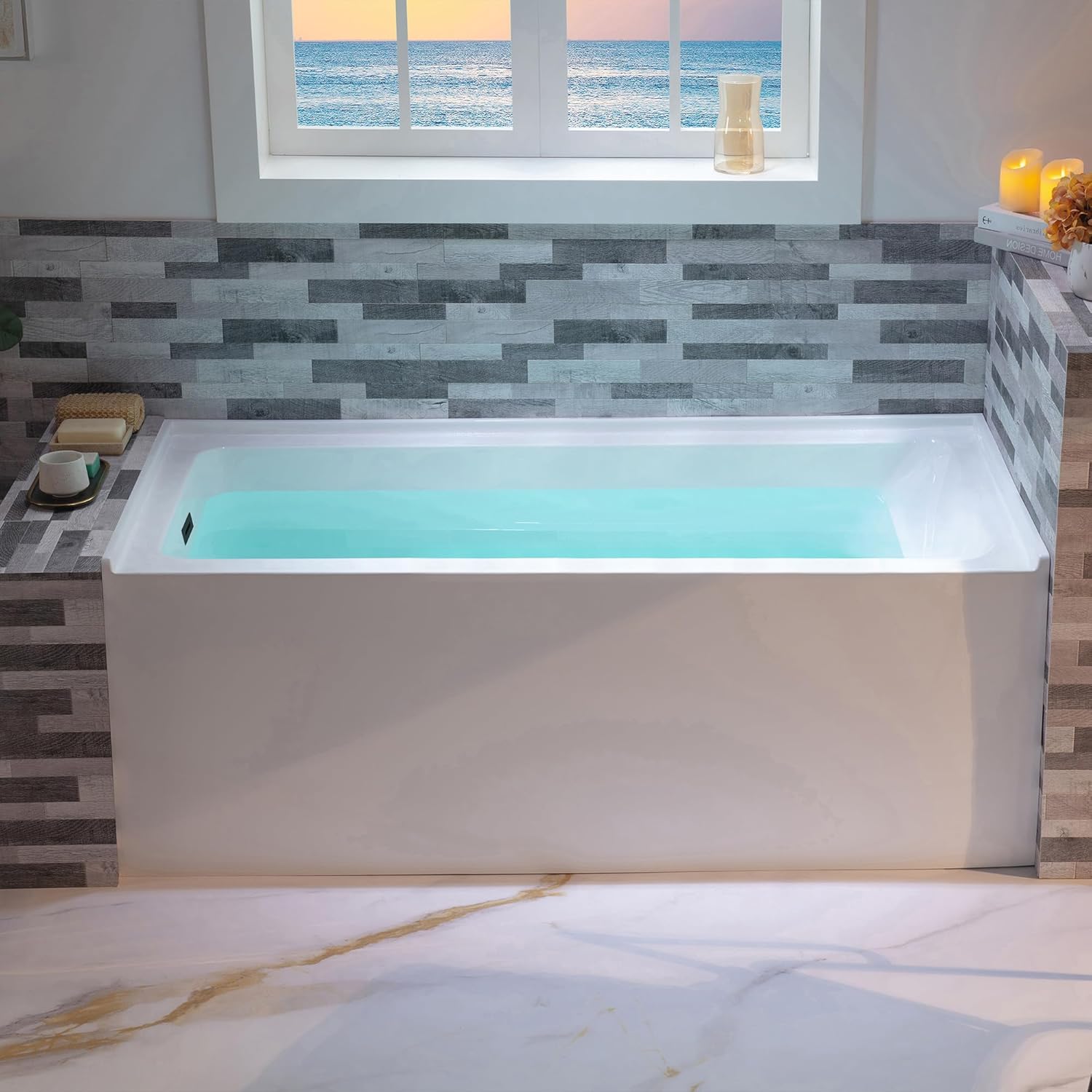 WOODBRIDGE 60 soak tub review pros cons unboxing and complete package contents