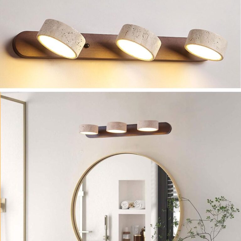 Image 1 of WOSBO travertine vanity light review