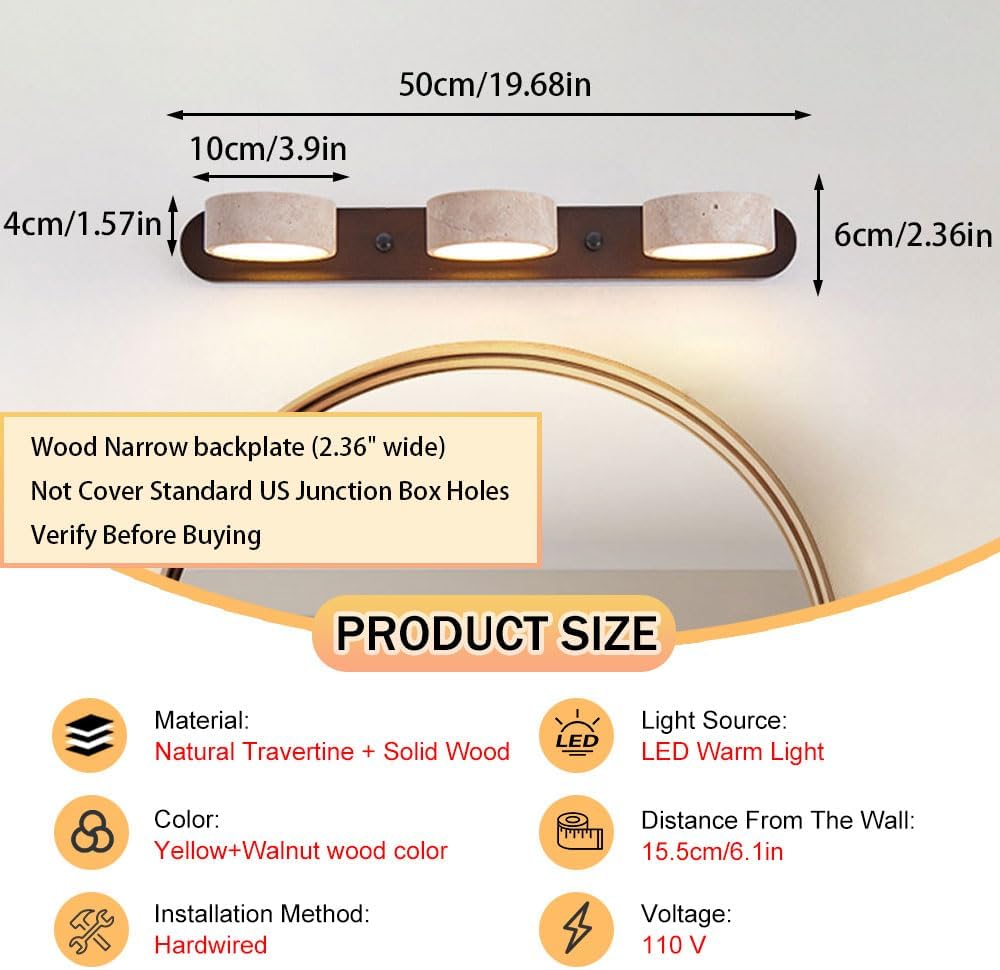 WOSBO travertine vanity light review,WOSBO vanity light review pros cons,travertine vanity light review and rating,is WOSBO travertine light worth buying,WOSBO travertine vanity light honest opinion,WOSBO vanity light review verdict features in daily use