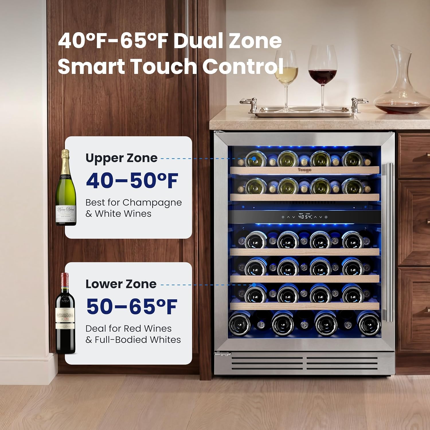 Yeego 24 Inch Wine Cooler Review: Honest Pros & Cons 3 Yeego 24 inch wine cooler review,Yeego wine cooler review and rating,is Yeego wine cooler worth buying,Yeego dual zone wine cooler review pros cons,Yeego 52 bottle wine fridge review honest opinion,Yeego wine cooler review verdict — setup process and usability