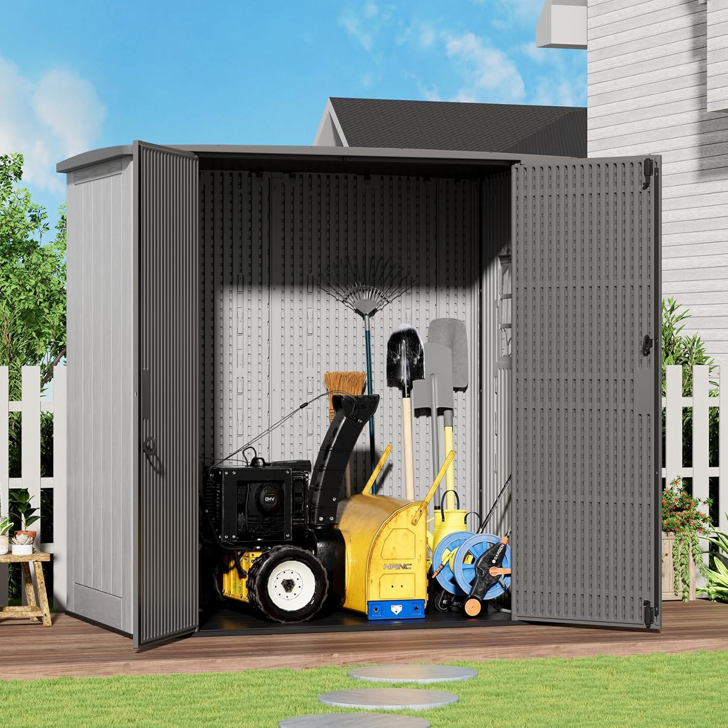 ZZM Outdoor Storage Shed Review: Pros & Cons Worth Buying? 2 ZZM outdoor storage shed review,ZZM shed review and rating,is ZZM outdoor shed worth buying,ZZM storage shed review pros cons,ZZM resin shed review honest opinion,ZZM garden shed review verdict unboxing and complete package contents
