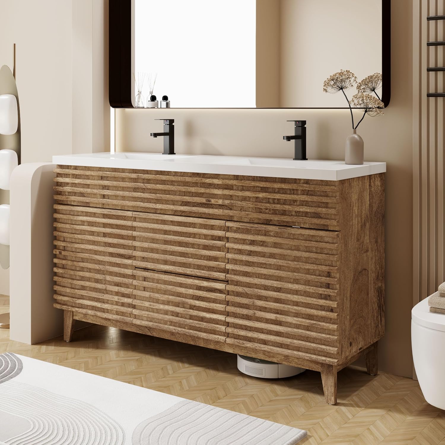 eclife 60 Bathroom Vanity Review: Honest Pros & Cons 3 eclife 60 bathroom vanity review eclife 60 inch vanity review and rating eclife bathroom vanity worth buying eclife vanity review pros cons eclife 60 vanity review honest opinion eclife mid-century vanity review verdict features in daily use