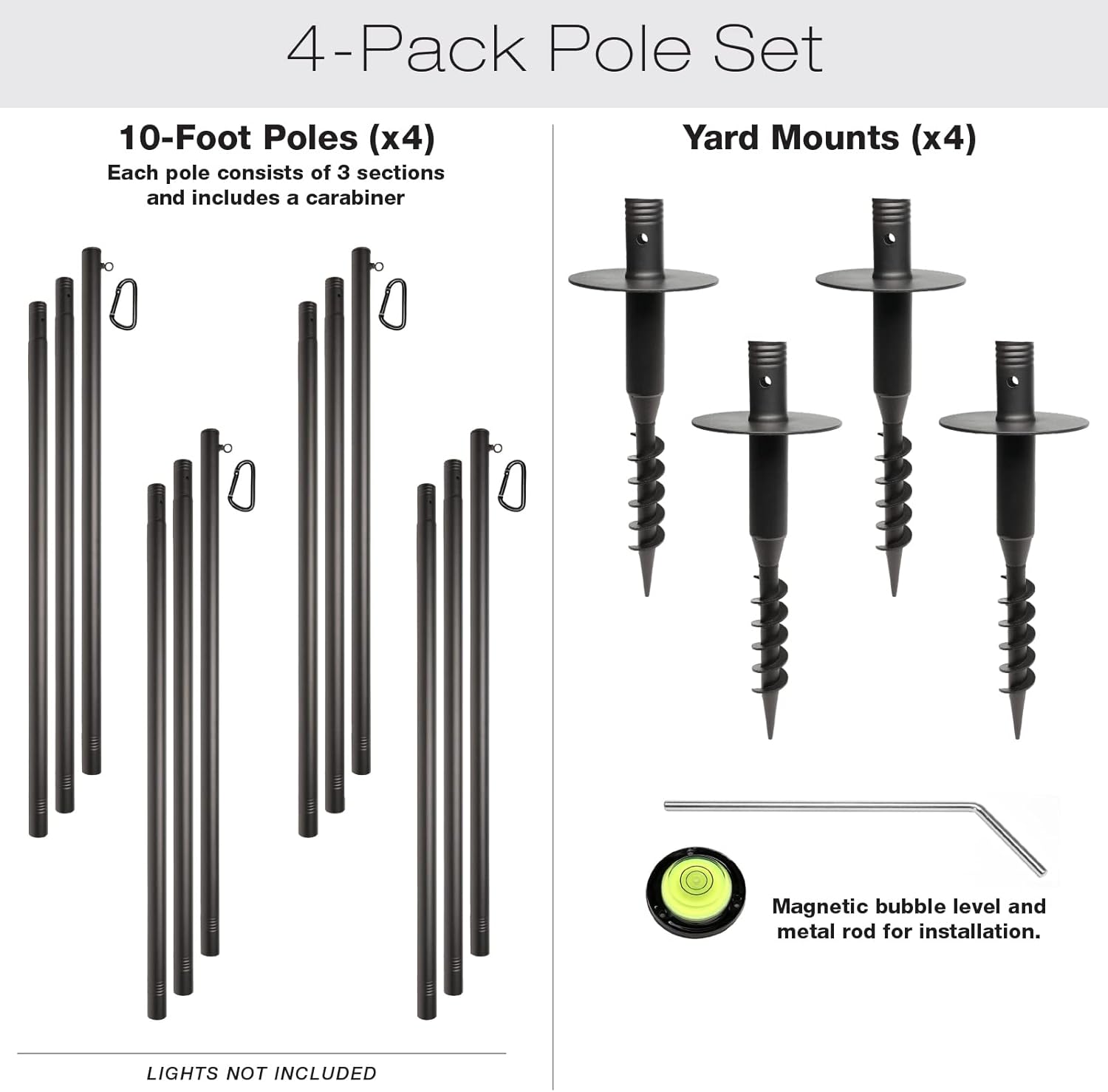 Setting up the excello global premium string light poles review,excello global string light poles review and rating,excello global light poles review pros cons,excello global premium poles review honest opinion,excello global yard mount poles review verdict,is excello global string light poles worth buying for the first time